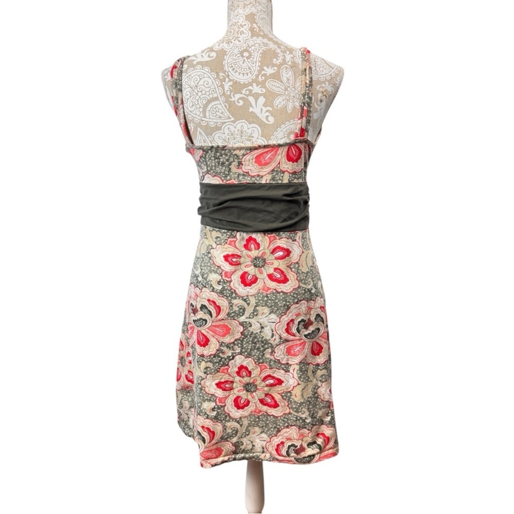 Patagonia Size Large Retro Floral Margot Dress Sleeveless Organic Cotton V Neck - Picture 3 of 7